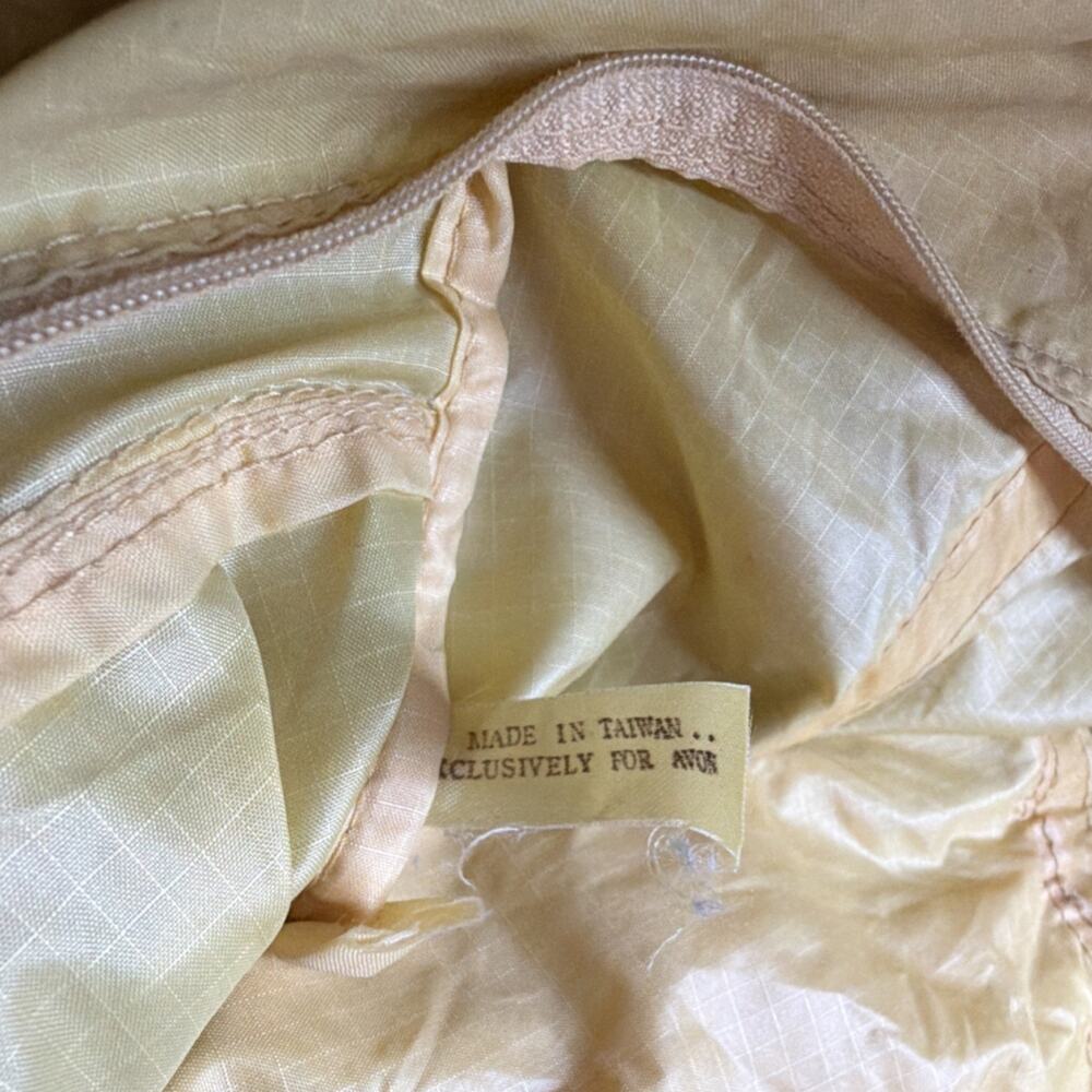 Vintage Avon Yellow Tote Bag with Zipper Accent Double Handles Solid Women - Picture 5 of 5